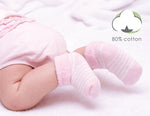Load image into Gallery viewer, Pink Baby Socks Terry