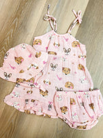 Load image into Gallery viewer, Angel Dear Pretty Puppy Twirly Tank Dress & Diaper Cover