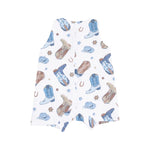 Load image into Gallery viewer, Angel Dear Sleeveless Cowboy Shortie Romper