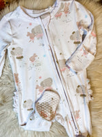 Load image into Gallery viewer, Angel Dear Elephant/Bunny Ballerina 2 Way Zipper Footie