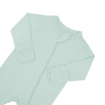 Load image into Gallery viewer, Sage Zipper Bamboo Footie