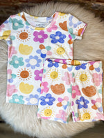 Load image into Gallery viewer, Angel Dear Happy Suns Short Lounge Wear Set