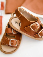 Load image into Gallery viewer, Brown Charley Sandal Weatherproof Soft Sole