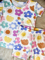 Load image into Gallery viewer, Angel Dear Happy Suns Short Lounge Wear Set