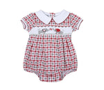 Load image into Gallery viewer, Elephant Football Classics Smocked Bubble