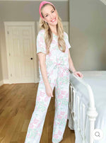 Load image into Gallery viewer, Alli Pink Leopard Mary Square Lounge Set