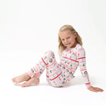 Load image into Gallery viewer, Angel Dear Sugar Plum Fair - Nutcracker Fair Isle Pink Loungewear Set