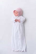 Load image into Gallery viewer, Sweetly Smocked Greeting Gown - Girl