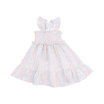 Load image into Gallery viewer, Angel Dear Smocked Ruffle Ogee Floral Sundress