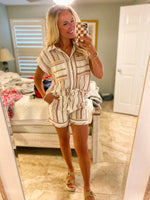 Load image into Gallery viewer, Now & Then Pastel Linen Blouse & Shorts Set