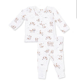 Load image into Gallery viewer, Angel Dear Explorer Puppy Blue L/S Henley Play Set