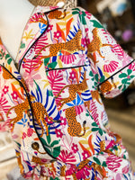 Load image into Gallery viewer, Tropical Cheetah Short Lounge Set