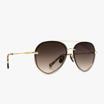 Load image into Gallery viewer, Lenox - Gold Sea Tortoise Tips Brown Gradient Diff Eyewear
