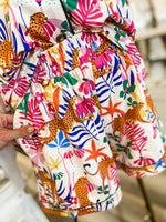 Load image into Gallery viewer, Tropical Cheetah Short Lounge Set