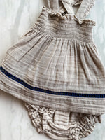 Load image into Gallery viewer, Angel Dear Oat Muslin Dress & Bloomer Set