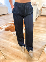 Load image into Gallery viewer, All Set Navy Palazzo Pant