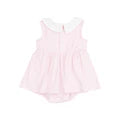 Load image into Gallery viewer, Angel Dear Peter Pan Collar Bubble with Skirt - Stripe Classic Pink