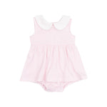 Load image into Gallery viewer, Angel Dear Peter Pan Collar Bubble with Skirt - Stripe Classic Pink