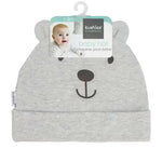 Load image into Gallery viewer, Bear Face Baby Hat Grey