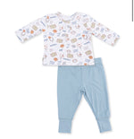 Load image into Gallery viewer, Angel Dear Football Check L/S Henley Play Set