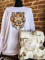 Load image into Gallery viewer, Easy Tiger Sequin Sweatshirt - Royal Standard