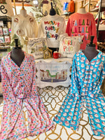 Load image into Gallery viewer, Christmas Ornament Pink Button Down Simply Southern Pajama Seth is