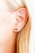 Load image into Gallery viewer, Watermelon Screwback Stud Earrings