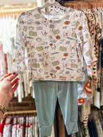 Load image into Gallery viewer, Angel Dear Football Check L/S Henley Play Set