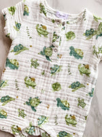 Load image into Gallery viewer, Angel Dear Sea Turtles Henley Shortall