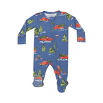 Load image into Gallery viewer, Angel Dear 2 Way Zipper Footie - Vintage Red Truck