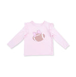 Load image into Gallery viewer, Angel Dear Football Helmets Pink L/S Tee