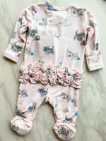 Load image into Gallery viewer, Angel Dear Sweet Vintage Kitten 2 Way Zipper Footie