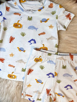 Load image into Gallery viewer, Angel Dear Ocean Short Lounge Wear Set