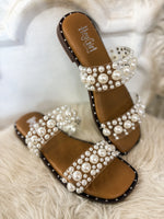 Load image into Gallery viewer, Mamma Mia Pearl Stud Corkys Sandal
