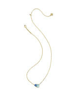 Load image into Gallery viewer, Tatum Light Blue Crystal Mix Gold Pendant Necklace
