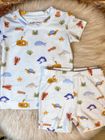 Load image into Gallery viewer, Angel Dear Ocean Short Lounge Wear Set