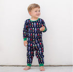 Load image into Gallery viewer, Nutcracker March L/S Pajamas - Navy Multi