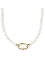Load image into Gallery viewer, Emery Ivory Mother of Pearl Beaded Strand Necklace