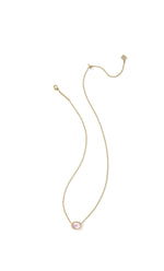 Load image into Gallery viewer, Daphne Light Pink Mother of Pearl Gold Pendant Necklace
