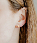Load image into Gallery viewer, Screwback Stud Earrings - Initial A