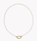 Load image into Gallery viewer, Emery Ivory Mother of Pearl Beaded Strand Necklace