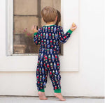 Load image into Gallery viewer, Nutcracker March L/S Pajamas - Navy Multi