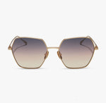 Load image into Gallery viewer, Harlowe - Brushed Gold Twilight Gradient Diff Eyewear