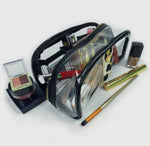 Load image into Gallery viewer, Bombshell Makeup Case - Gold Leopard