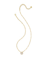 Load image into Gallery viewer, Bella White Crystal Gold Pendant Necklace