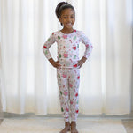 Load image into Gallery viewer, Baking Spirits Bright L/S Pajamas - Light Pink Multi