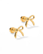 Load image into Gallery viewer, Linny Bow Screwback Stud Earrings