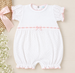Load image into Gallery viewer, Paty Knit Ruffle Hem Bubble with Swiss Embroidered Trim