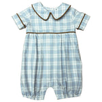 Load image into Gallery viewer, Fall Plaid Boy's Romper