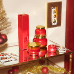 Load image into Gallery viewer, Capri Blue Tinsel & Spice Glimmer Inverted Candle 10 oz